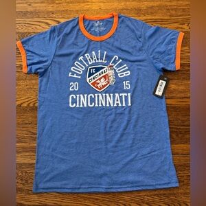 FC CINCINNATI (MAJESTIC) BRAND NEW (NWT) Cincinnati Football Club Blue T-Shirt